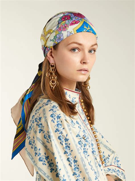 foulard gucci cheveux|foulards gucci femme.